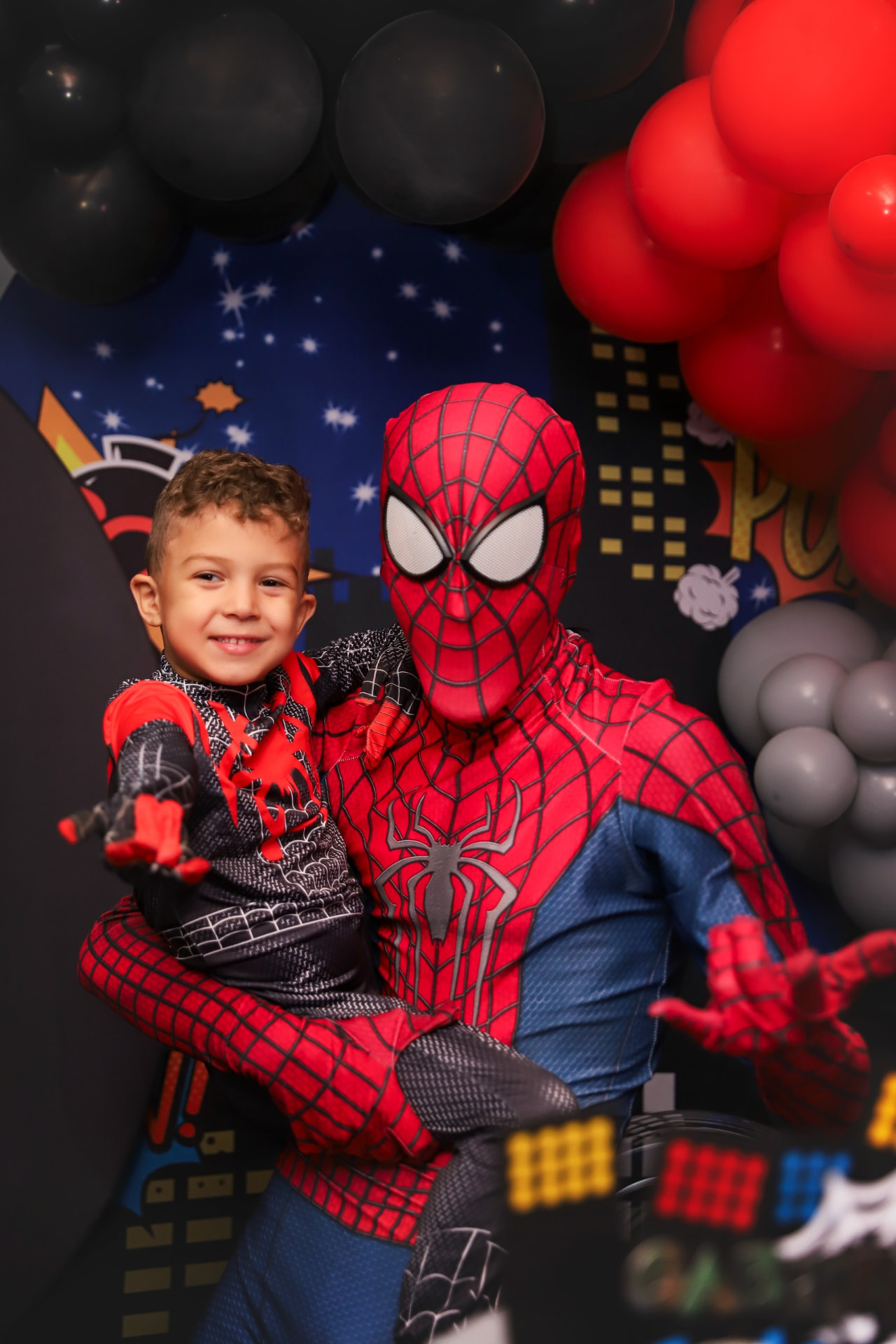 Personagem Homem-Aranha para festa infantil em Goiânia